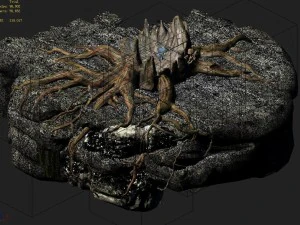 hengshan mountain - dead tree 02 3D Model