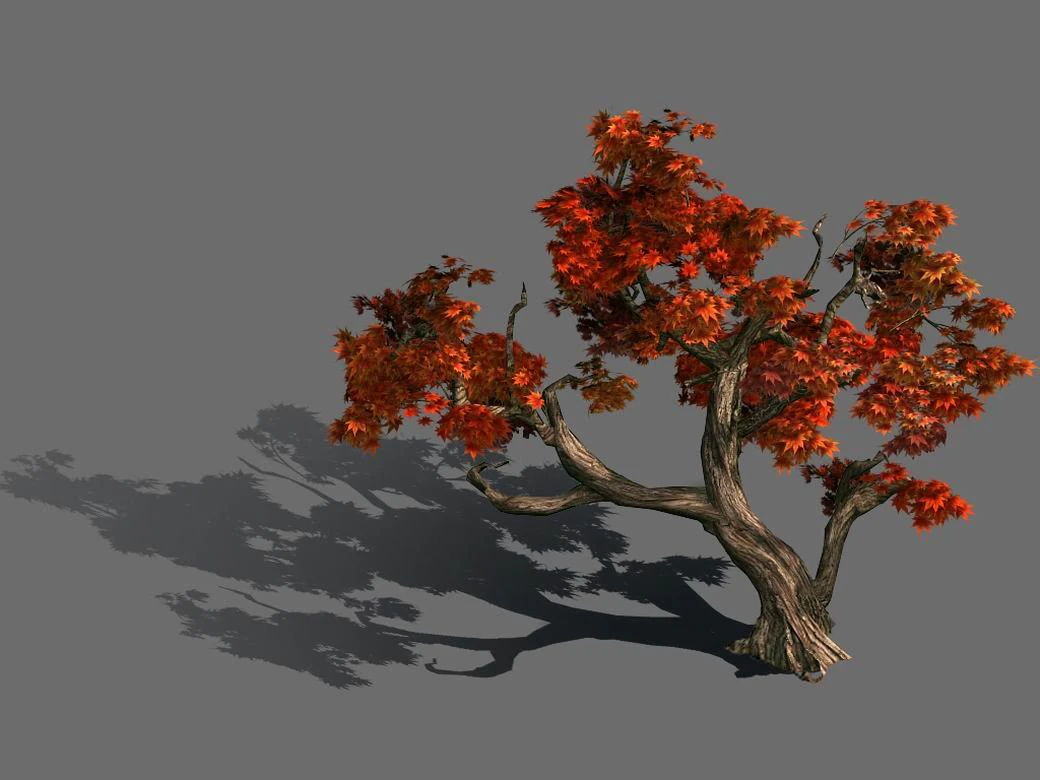 forest - maple 9901 3D Model .c4d .max .obj .3ds .fbx .stl .blend 