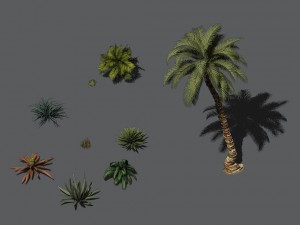 desert plants - hay grass 273 3D 모델