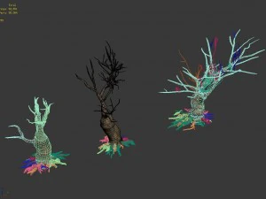 desert plants - dead trees 271 3D Model