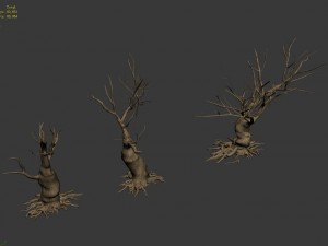 desert plants - dead trees 271 Modèle 3D