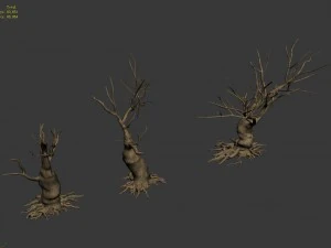 desert plants - dead trees 271 3D Model