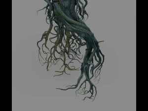 dağ bitkileri - b&uuml;y&uuml;k ağa&ccedil; k&ouml;kleri 3D Model