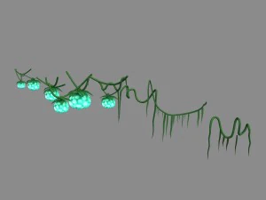 十万座山-发光果01 3D 模型