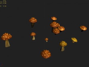one hundred thousand mountains - mushrooms 01 3D 모델