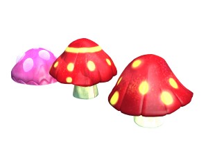one hundred thousand mountains - mushrooms 01 3D Model