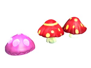 one hundred thousand mountains - mushrooms 01 3D Model
