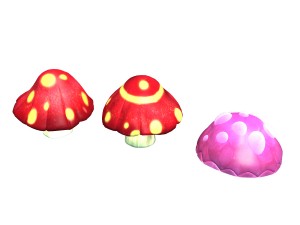 one hundred thousand mountains - mushrooms 01 3D Model