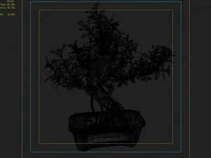 i&ccedil; mekan - saksı - bitkiler 03 3D Model