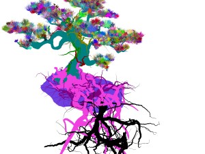 woods - plants - pine 23 Model 3D