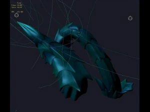 crystal marsh - strange spines 01 3D Model