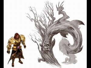 crystal marsh - strange tree 01 Model 3D