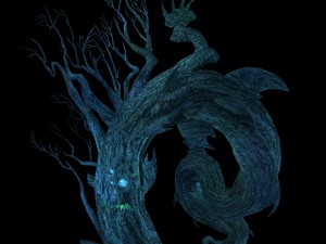 crystal marsh - strange tree 01 Model 3D