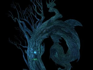 crystal marsh - strange tree 01 3D Model