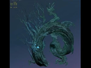 crystal marsh - strange tree 01 3D Model