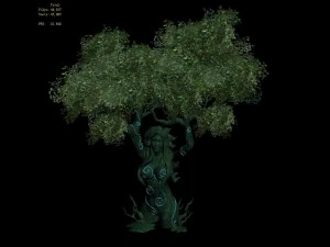 crystal marsh - strange tree 03 3D Model