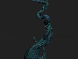 crystal swamp - strange rattan 01 3D Model