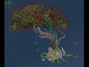 crystal swamp - weird tree 01 3D Model