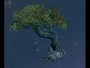 crystal swamp - weird tree 01 3D Model