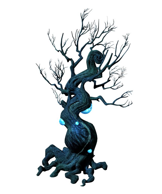 crystal swamp - weird tree 03 Modelo 3D .c4d .max .obj .3ds .fbx .stl .blend 