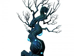 クリスタル沼 - 奇妙な木 03 3Dモデル