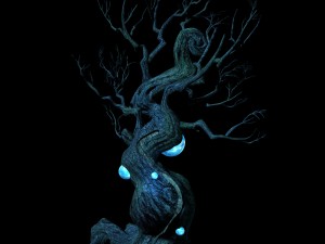 crystal swamp - weird tree 03 Modelo 3D
