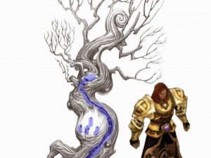 crystal swamp - weird tree 03 Modelo 3D