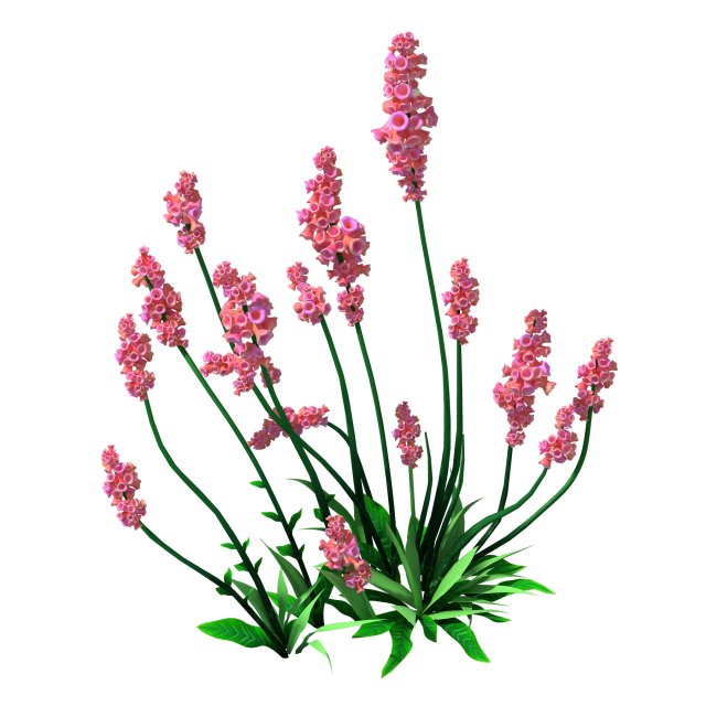 crystal marsh - shrubs 01 3D 모델 .c4d .max .obj .3ds .fbx .stl .blend