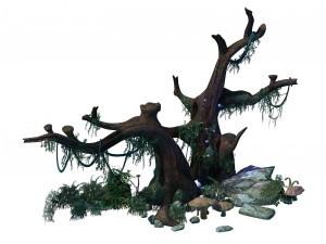 crystal marsh - river side trees 01 Modelo 3D