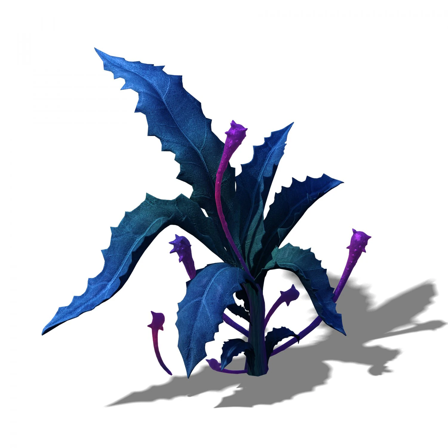 crystal swamp - flower 02 3D Model .c4d .max .obj .3ds .fbx .stl .blend 