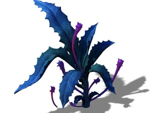 クリスタル沼 - 花02 3Dモデル