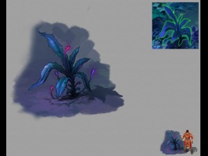 crystal swamp - flower 02 Model 3D
