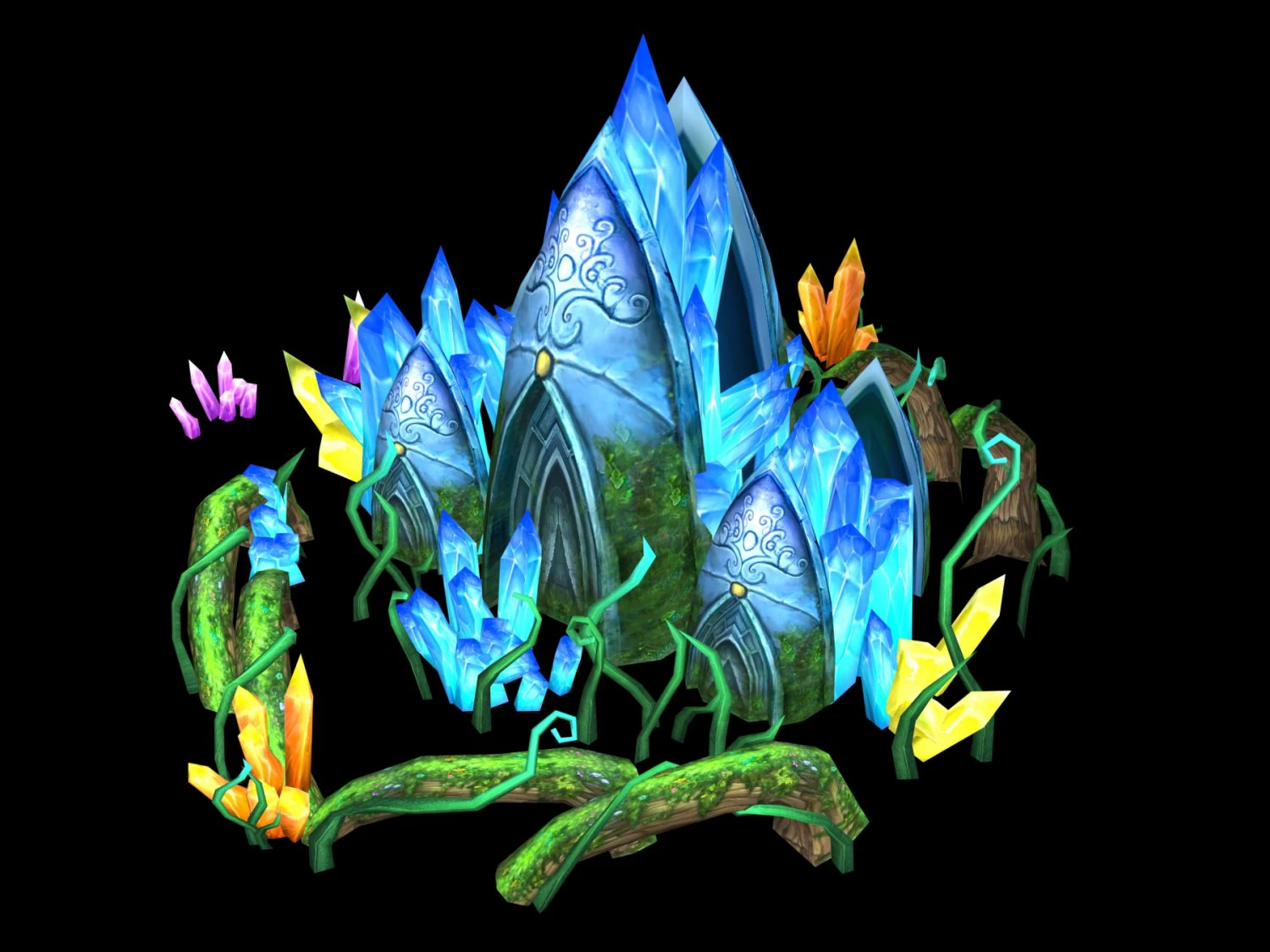 crystal marsh - can destroy the state tree 01 3D Model .c4d .max .obj .3ds .fbx .stl .blend