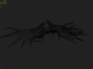 crystal swamp - broken - trunk 03 3D Model