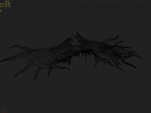 crystal swamp - broken - trunk 03 3D Model