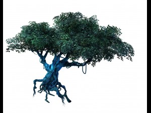 crystal marsh - tree 02 3D Model