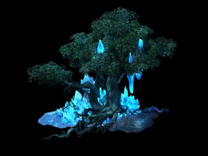 crystal marsh - trees 03 Modèle 3D