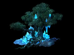 kristal bataklık - ağa&ccedil;lar 03 3D Model