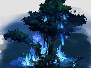 crystal marsh - trees 03 Model 3D