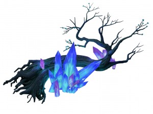 crystal marsh - luminous tree 01 3D Model