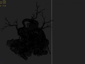 explore the mountains - ancient trees and rocks 01 Model 3D