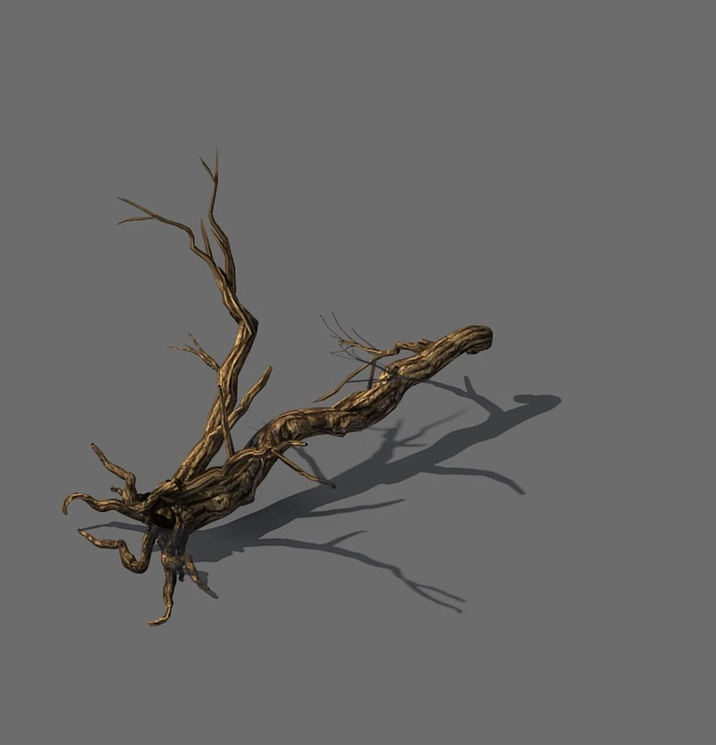 explore the mountains - dead wood 05 3D Model .c4d .max .obj .3ds .fbx .stl .blend