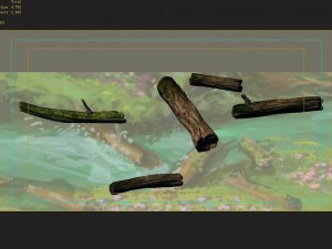 mountains - dead wood - green algae - broken 02 Model 3D