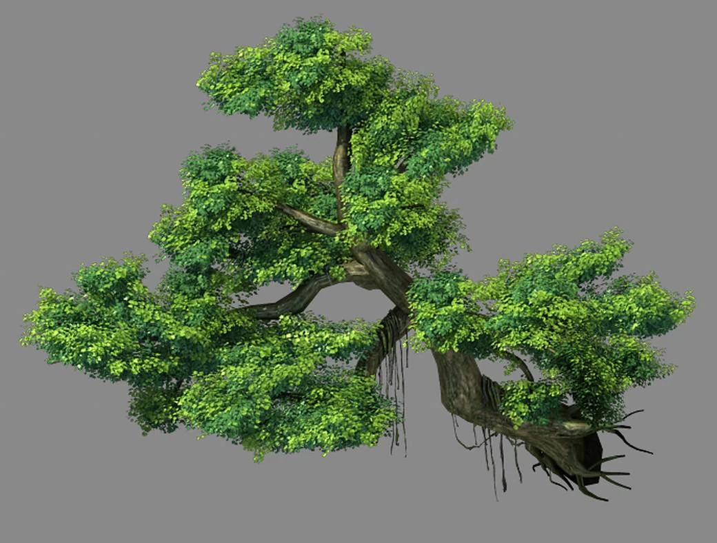 explore the mountains - cliff - tree 01 3D Model .c4d .max .obj .3ds .fbx .stl .blend 