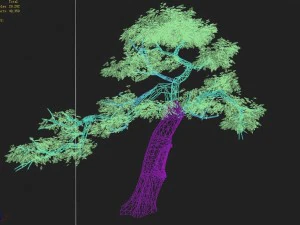 explore the mountains - cliff - tree 04 3D Model