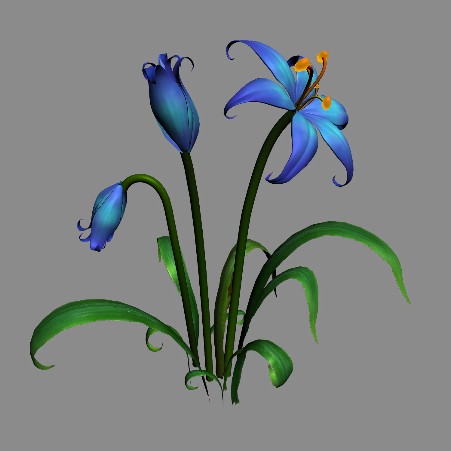 tian yin temple - flowers 01 3D Model .c4d .max .obj .3ds .fbx .stl .blend 