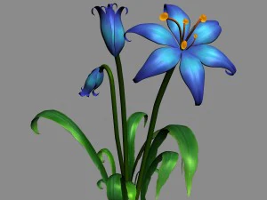 tian yin temple - flowers 01 3D Model