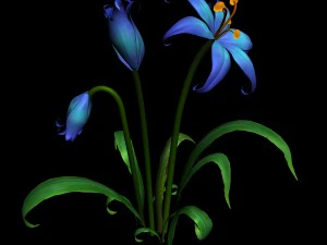 tian yin temple - flowers 01 3D Model