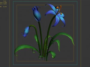 tian yin temple - flowers 01 Modèle 3D