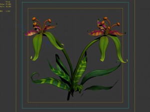 tian yin temple - flowers 02 3Dモデル